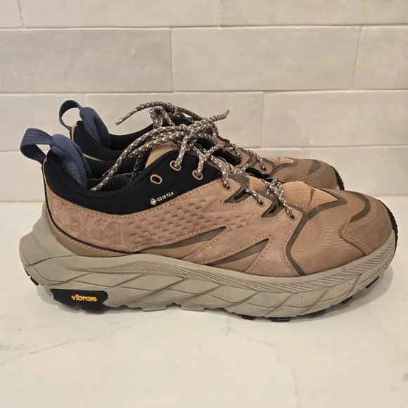 Hoka Anacapa Low GTX Waterproof Leather Hiking Shoe Brown Tan Womens Size 8.5B - Picture 9 of 9